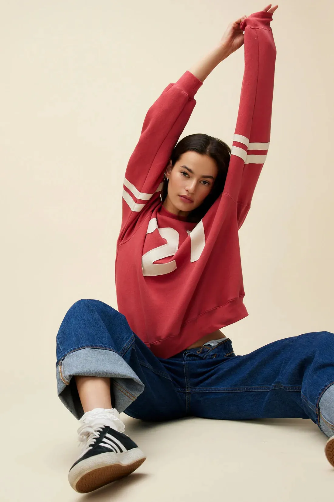 27 Varsity Sweatshirt | Washed Scarlet