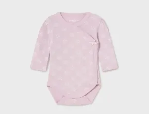 2733 Mayoral Baby Girls L/S Kimono Snap Bodysuit, Violet 2PC Set