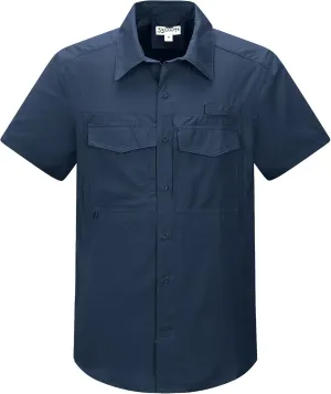 33,000ft Men's Fishing Shirts Lightweight Cool Quick Dry Sun Protection UV Short Sleeve Shirt for Casual Hiking Safari Travel