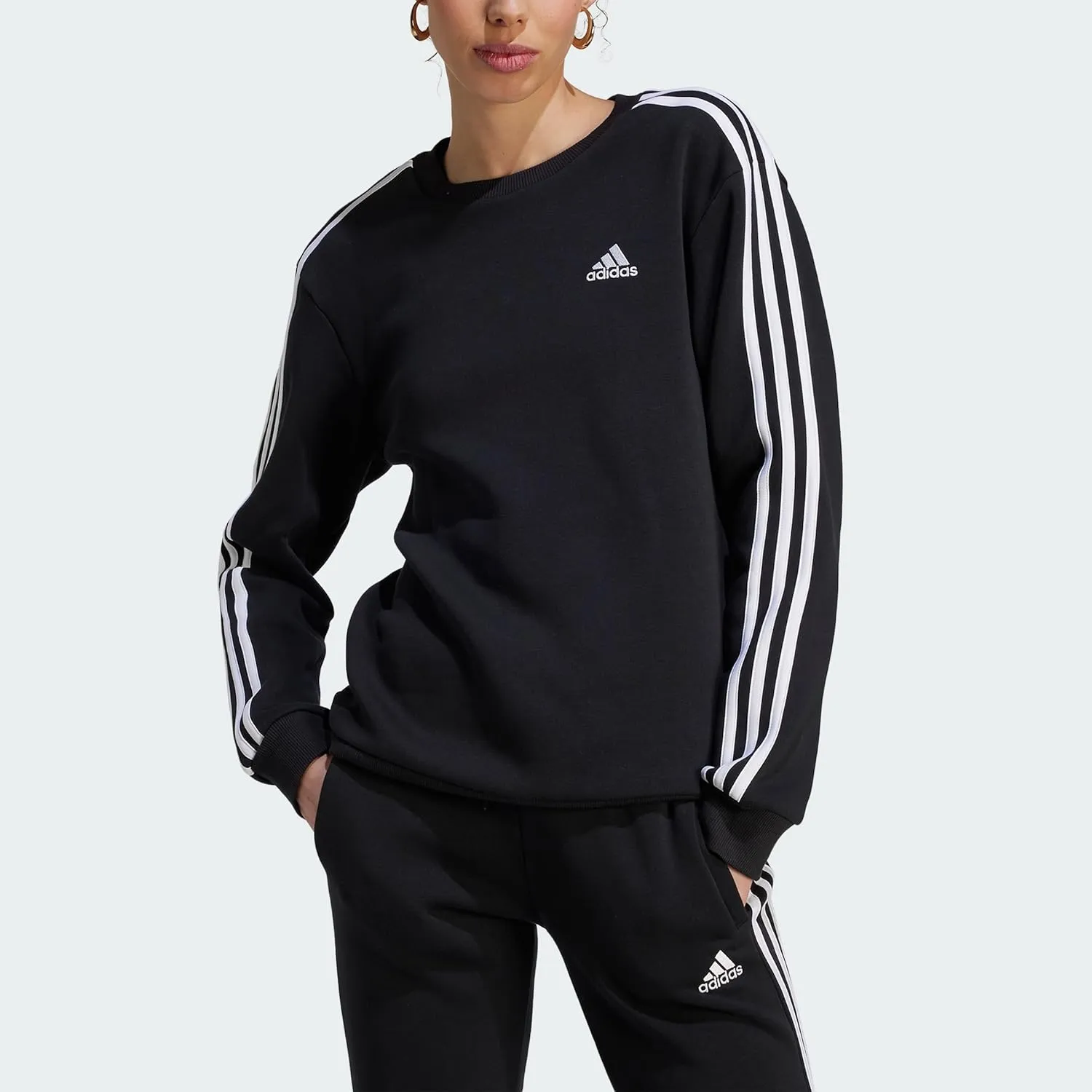 adidas Women's Essentials 3-Stripes Fleece Sweatshirt