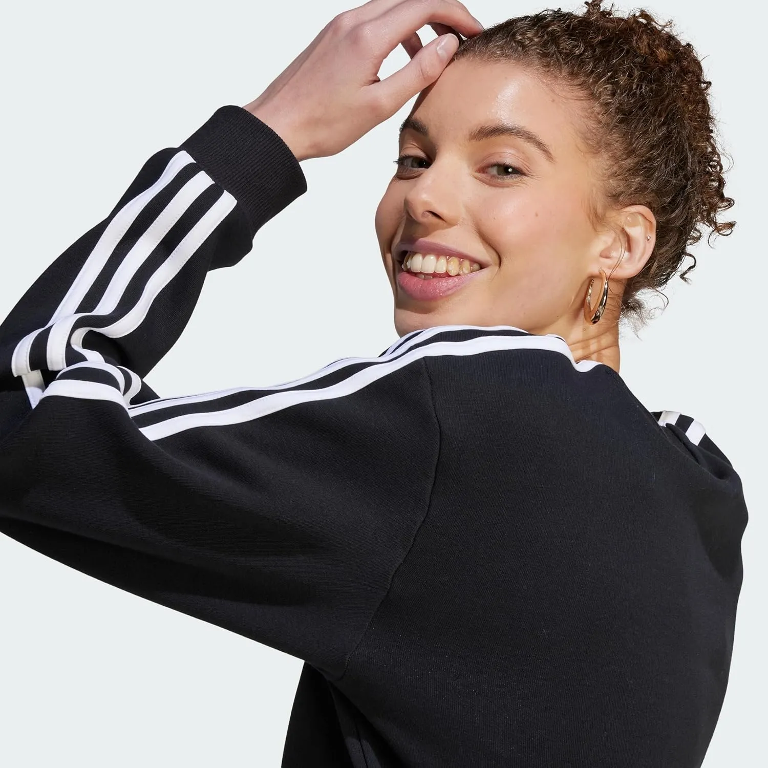 adidas Women's Essentials 3-Stripes Fleece Sweatshirt