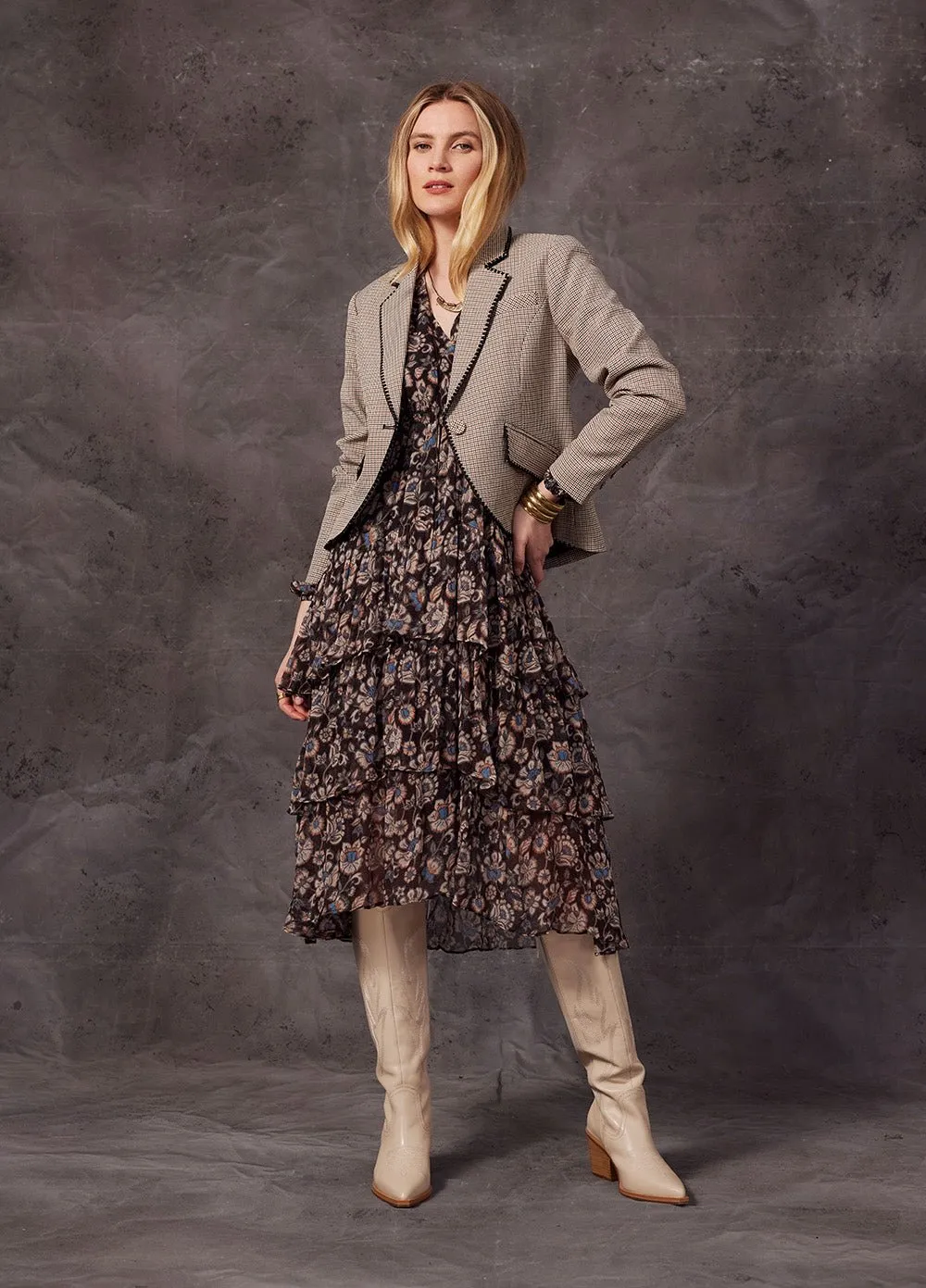 Agatha Houndstooth Jacket