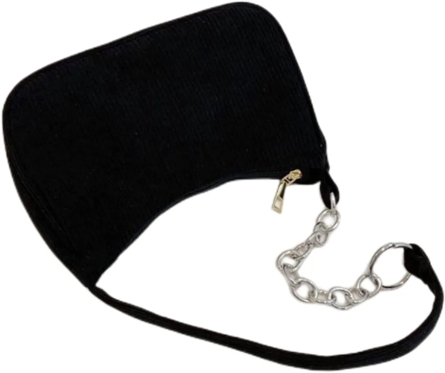 AIBEARTY Women Girls Corduroy Handbag Underarm Bag Retro Small Purse Shoulder Bag Clutch Tote