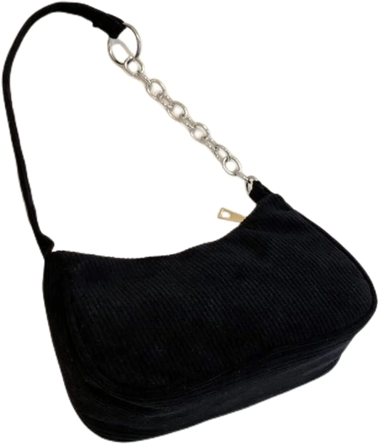 AIBEARTY Women Girls Corduroy Handbag Underarm Bag Retro Small Purse Shoulder Bag Clutch Tote