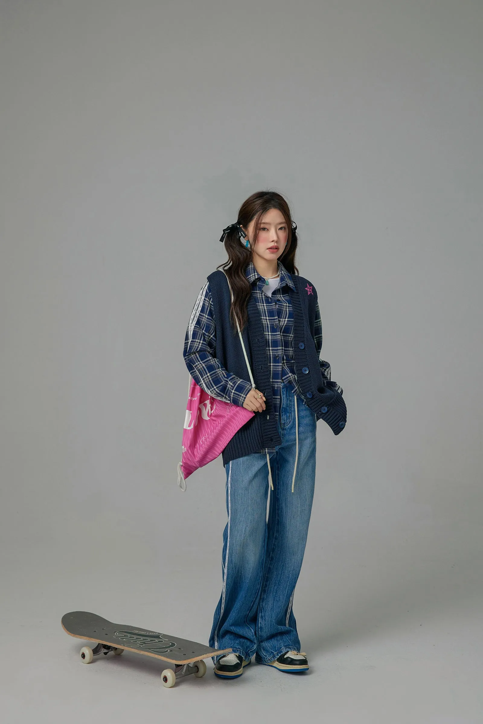 Anymore Overfit Button Vest