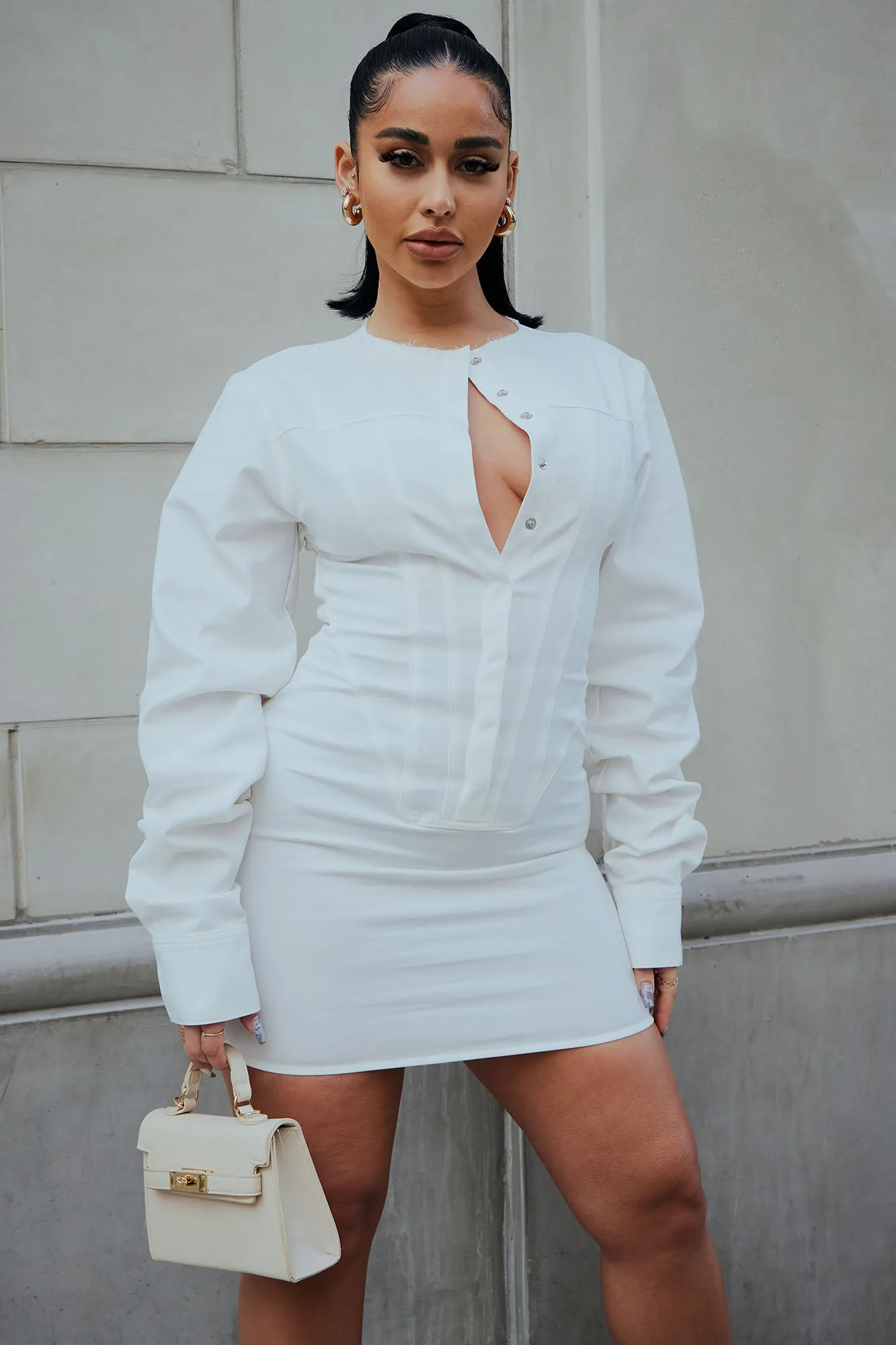 Bailey Mini Dress - White