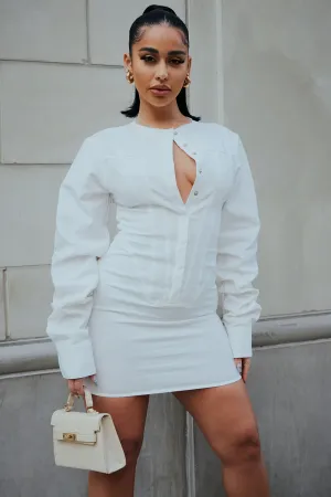 Bailey Mini Dress - White
