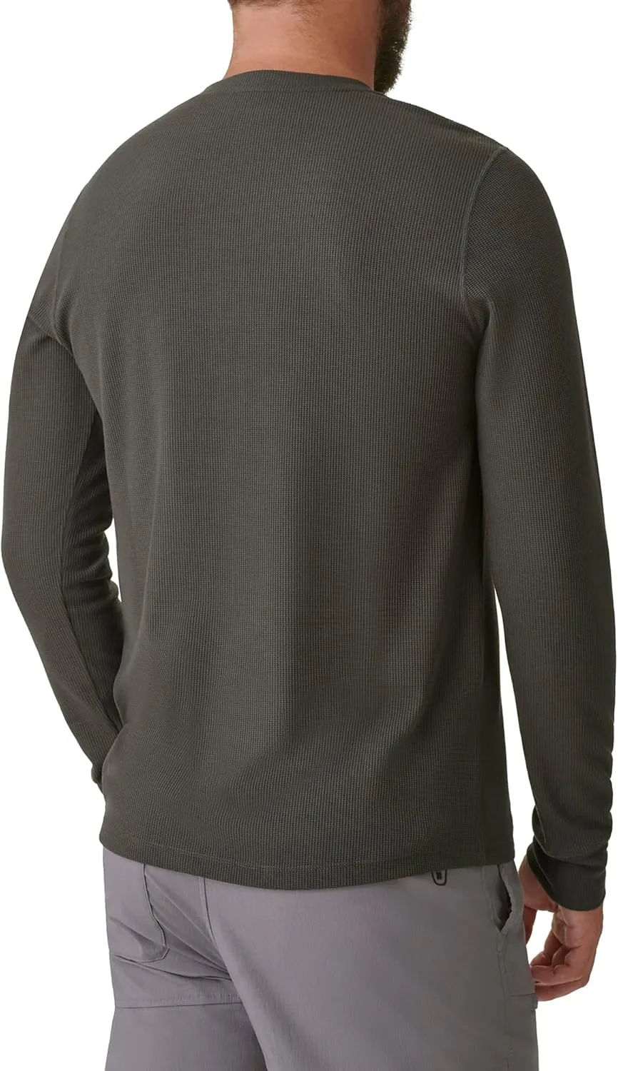 BASS OUTDOOR Men's Henley Long Sleeve Tee