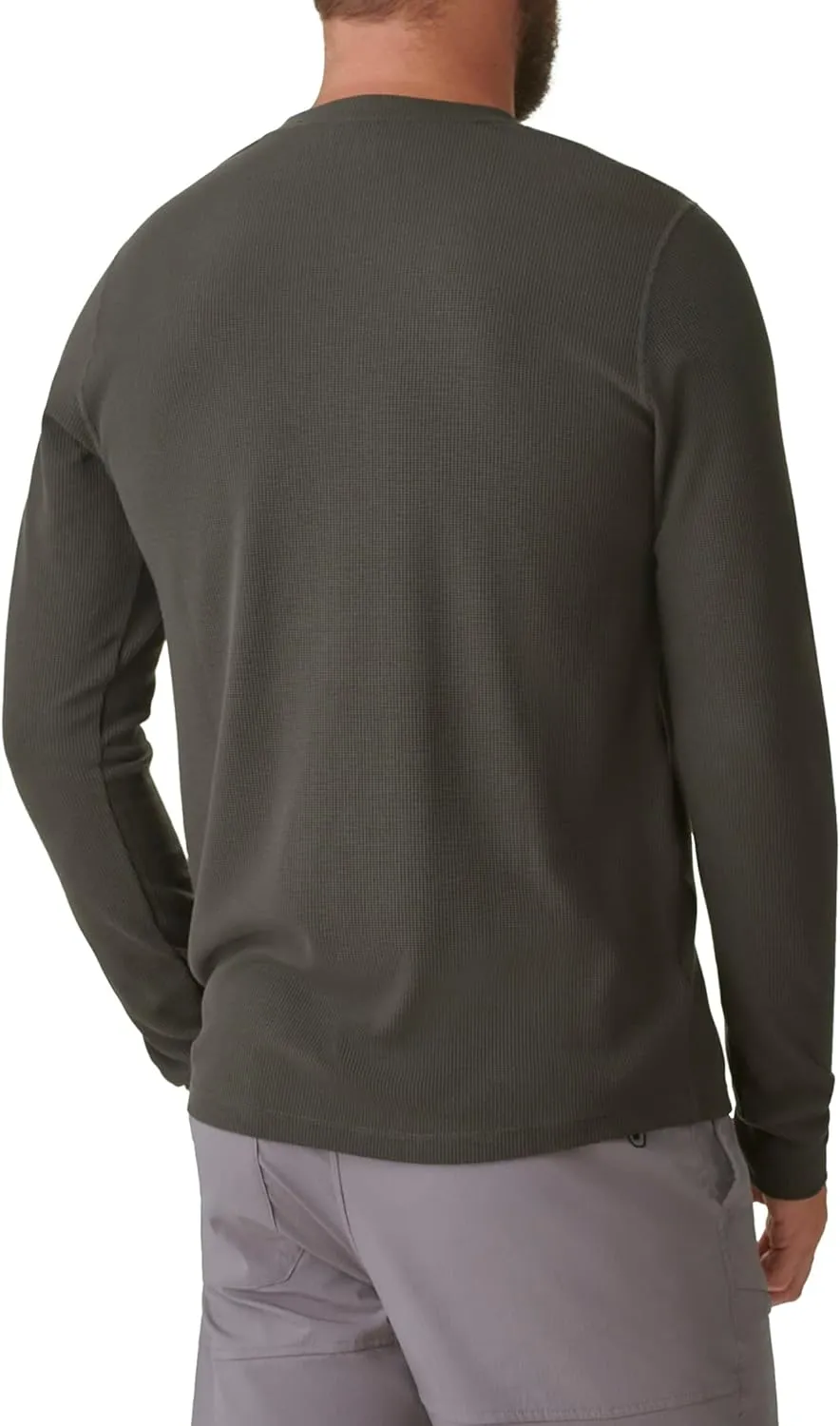 BASS OUTDOOR Men's Henley Long Sleeve Tee