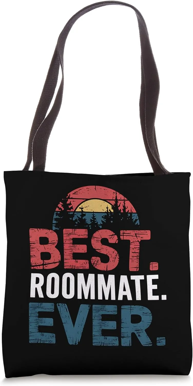 Best Roommate Ever Funny Retro Vintage Roommates Gift Tote Bag