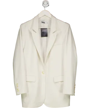 BOA White Oversized Single Breasted Blazer UK XS