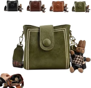 Bootara Bucket Bag, Bootara Women's Vintage Bunny Charm Bucket Bag, With Adjustable Wider Shoulder Strap