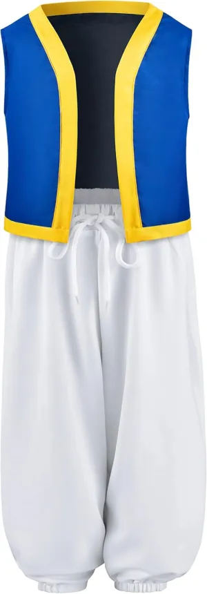 Boys Costume Vest Trousers Set Kids Role Play Halloween Cosplay 2-12 Years