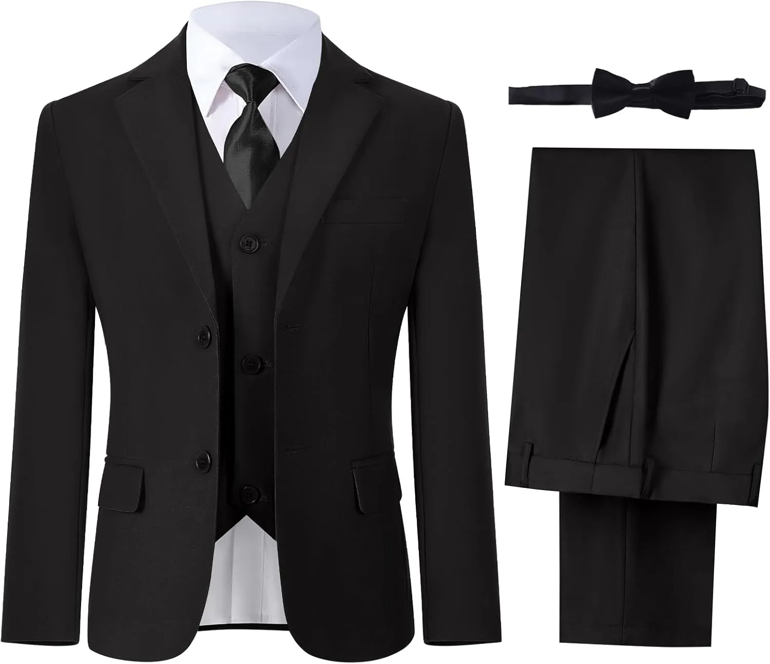 Boys' Suits Formal Tuxedo Slim Fit Boys Suit Set for Wedding Outfit Teen Boy Dress Clothes