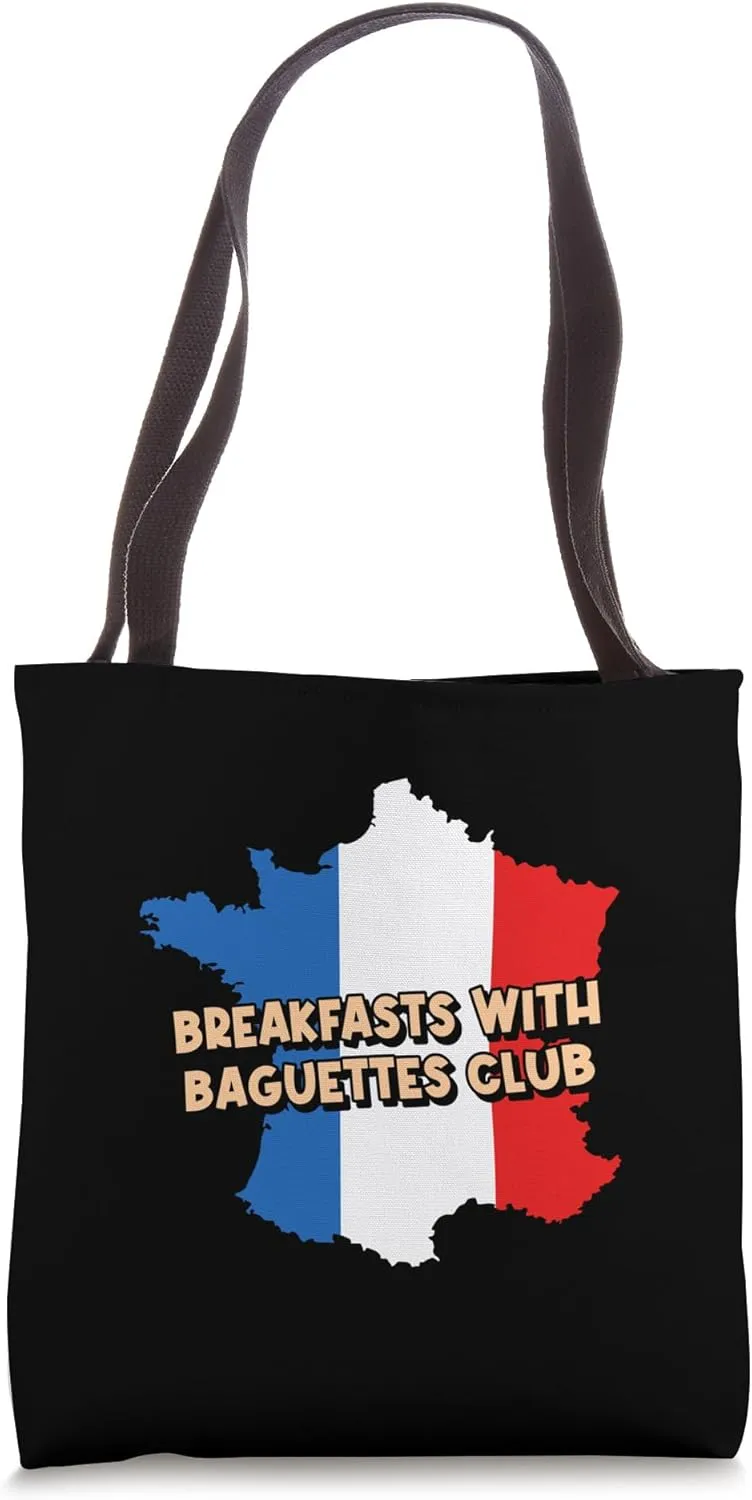 Breakfasts with Baguettes Lifestyle French Habits France Tote Bag