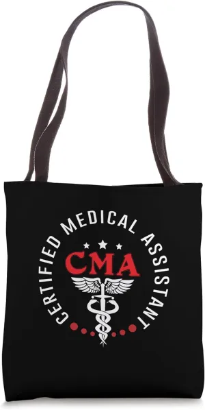 Certified Medical Assistant MA CMA Doctor Assistant Back Of Tote Bag