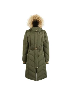 Charlotte Longline Coat - Khaki