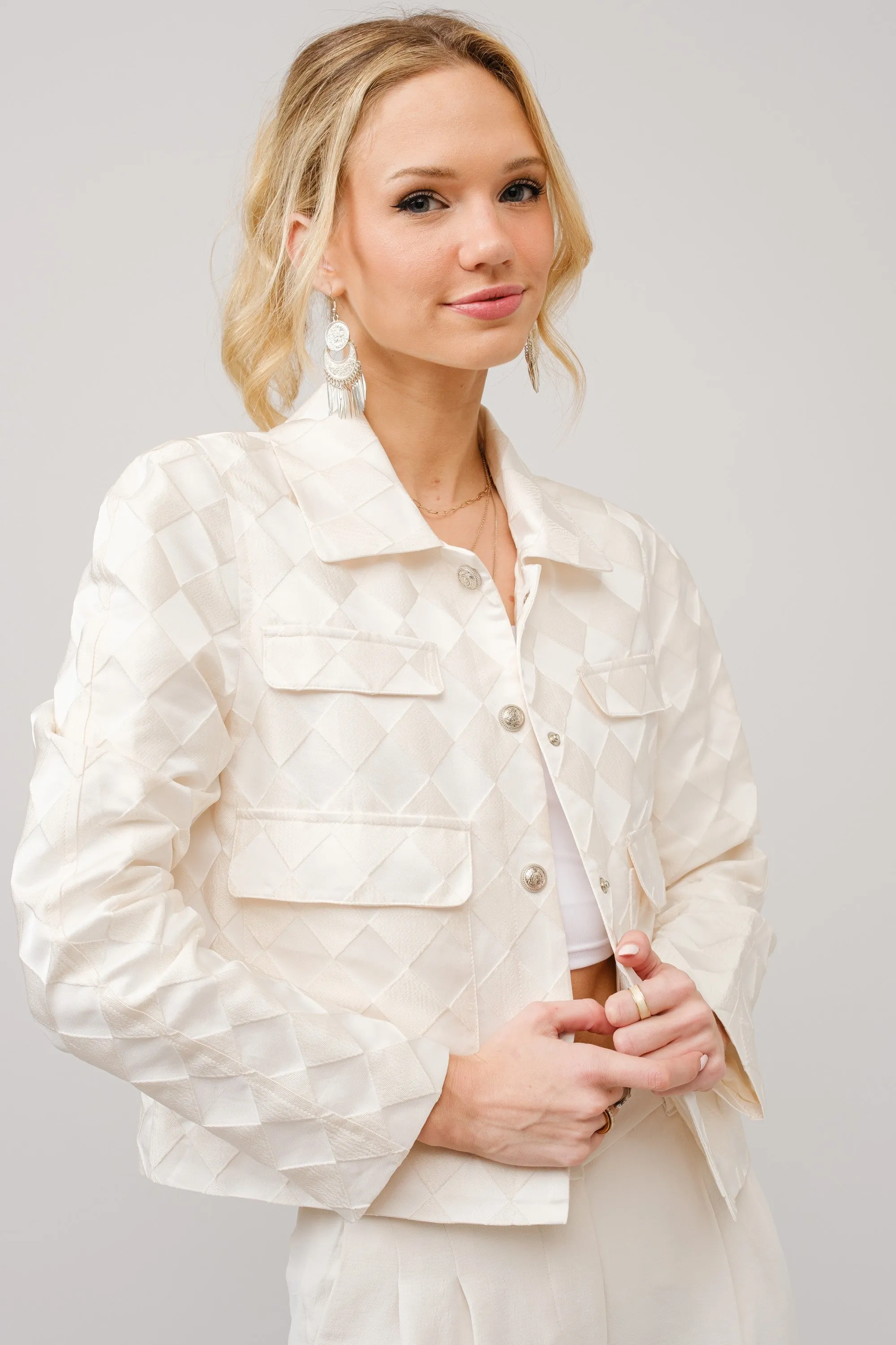 Checked Off Jacket