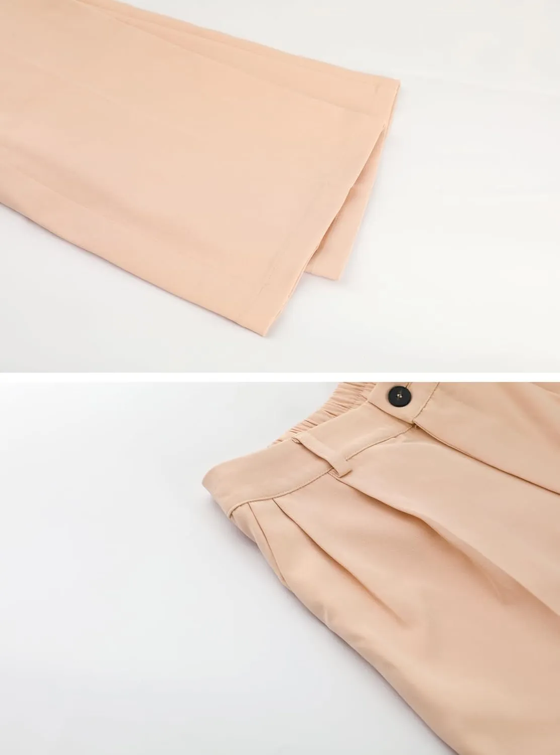 chouyatou Women's Elastic High Waisted Dress Pants Business Casual Work Pants Cropped Trousers