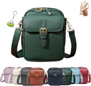 Collaborate Crossbody Leather Bag, Collaboraten 1 Crossbody Leather Bag, Anti-Theft Retro Design, Large Capacity for Women