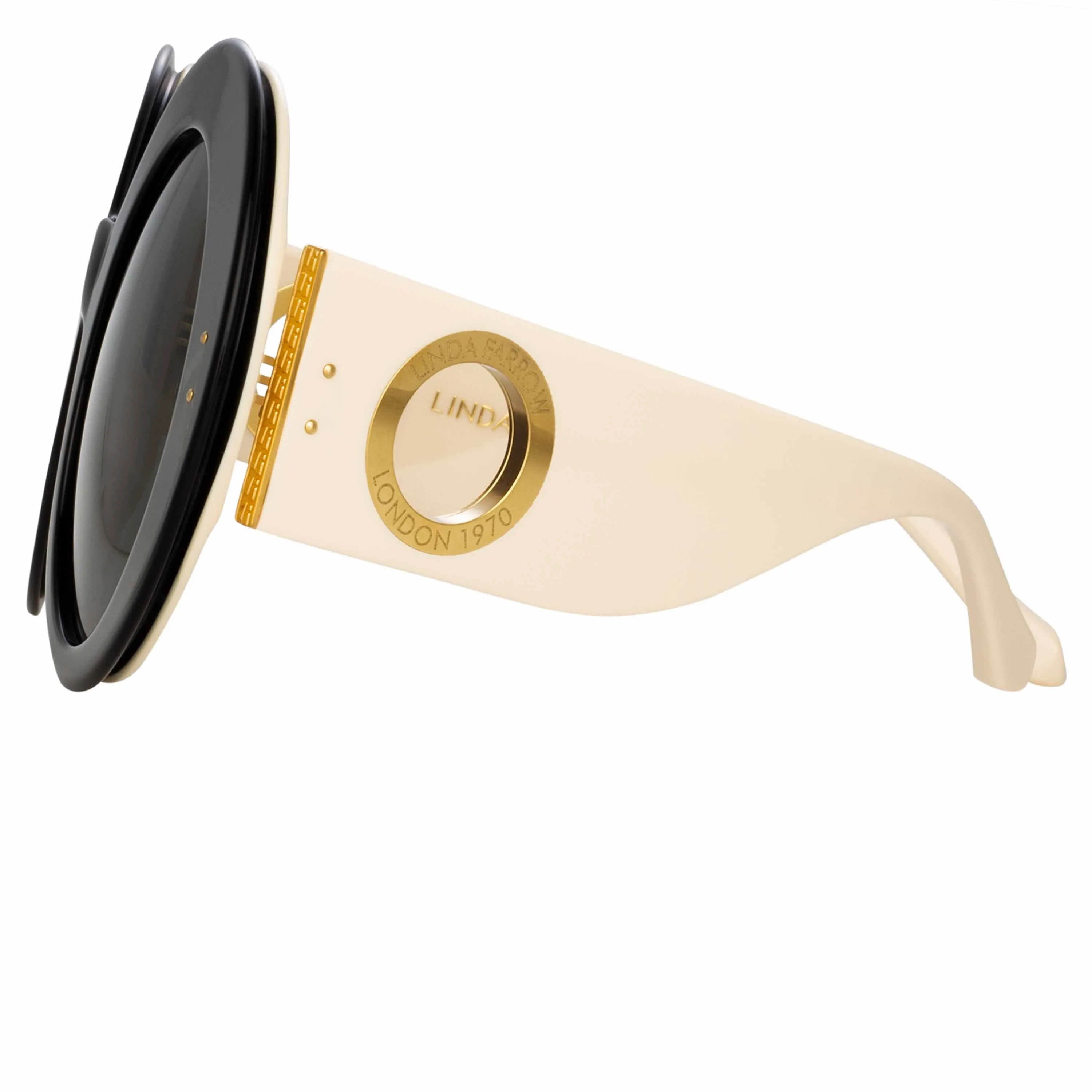 Donyale Oversized Sunglasses in Black