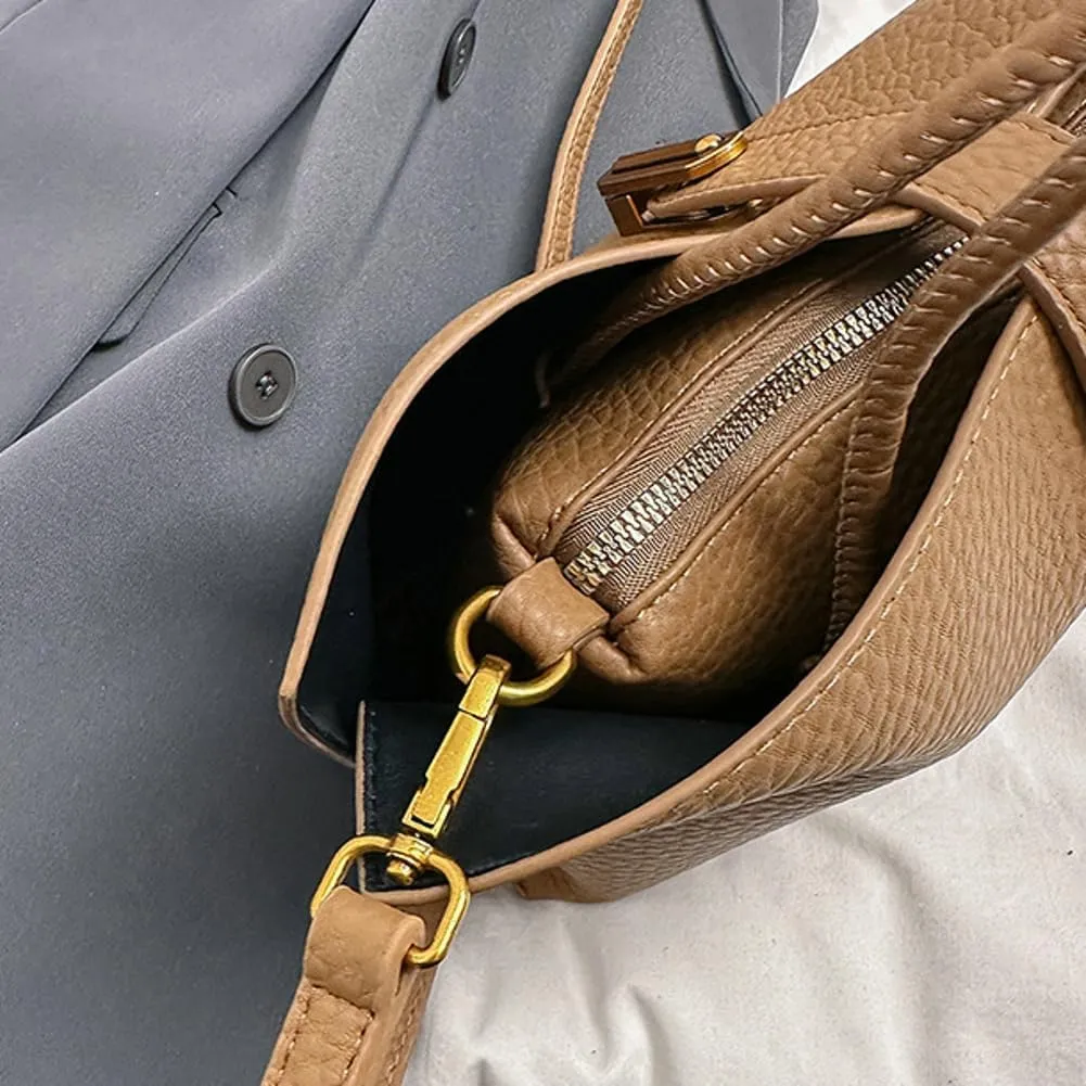 Epsion 2025 Tote Bag for Women Vegan Leather Soft Shoulder Bags Casual Shoulder Handbag Slouchy Purses