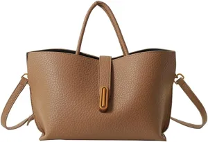 Epsion 2025 Tote Bag for Women Vegan Leather Soft Shoulder Bags Casual Shoulder Handbag Slouchy Purses
