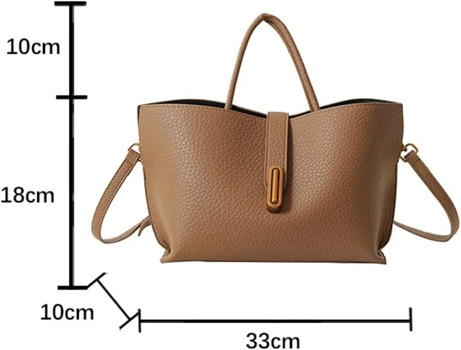 Epsion 2025 Tote Bag for Women Vegan Leather Soft Shoulder Bags Casual Shoulder Handbag Slouchy Purses