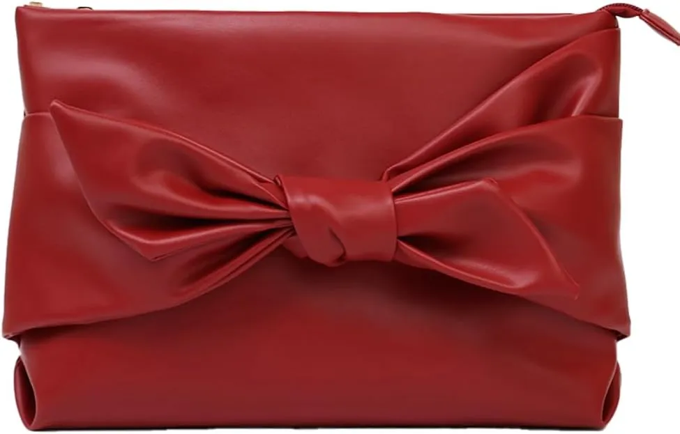 Epsion Women's Underarm Bag Soft Clutch Bag Shoulder Bag Glossy Handbag Vegan Leather Purse Work Travel Dating