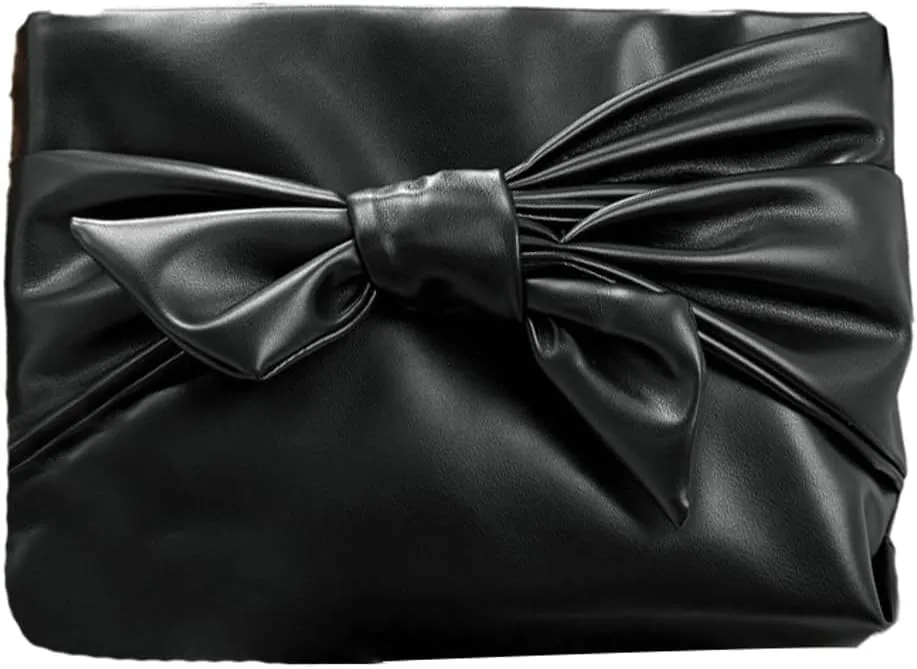 Epsion Women's Underarm Bag Soft Clutch Bag Shoulder Bag Glossy Handbag Vegan Leather Purse Work Travel Dating