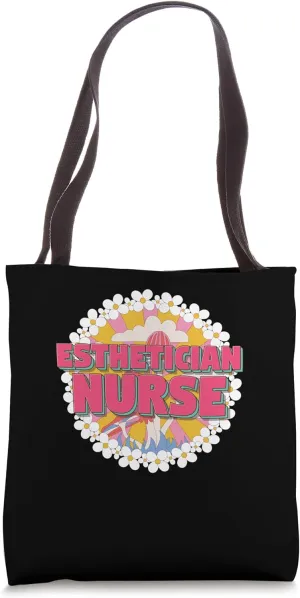 Esthetician Nurse, Groovy Esthetician Doctor and Nursing Tote Bag