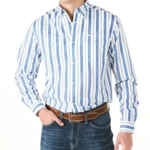 Ferrell "Adam" Pearl Snap Men's Long Sleeve Shirt