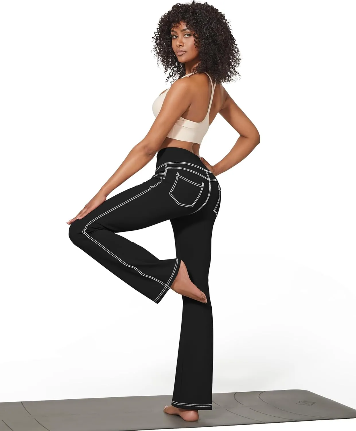 G4Free Bootcut Yoga Pants with 4 Pockets Flare Leggings for Women High Waisted Casual Dress Pants