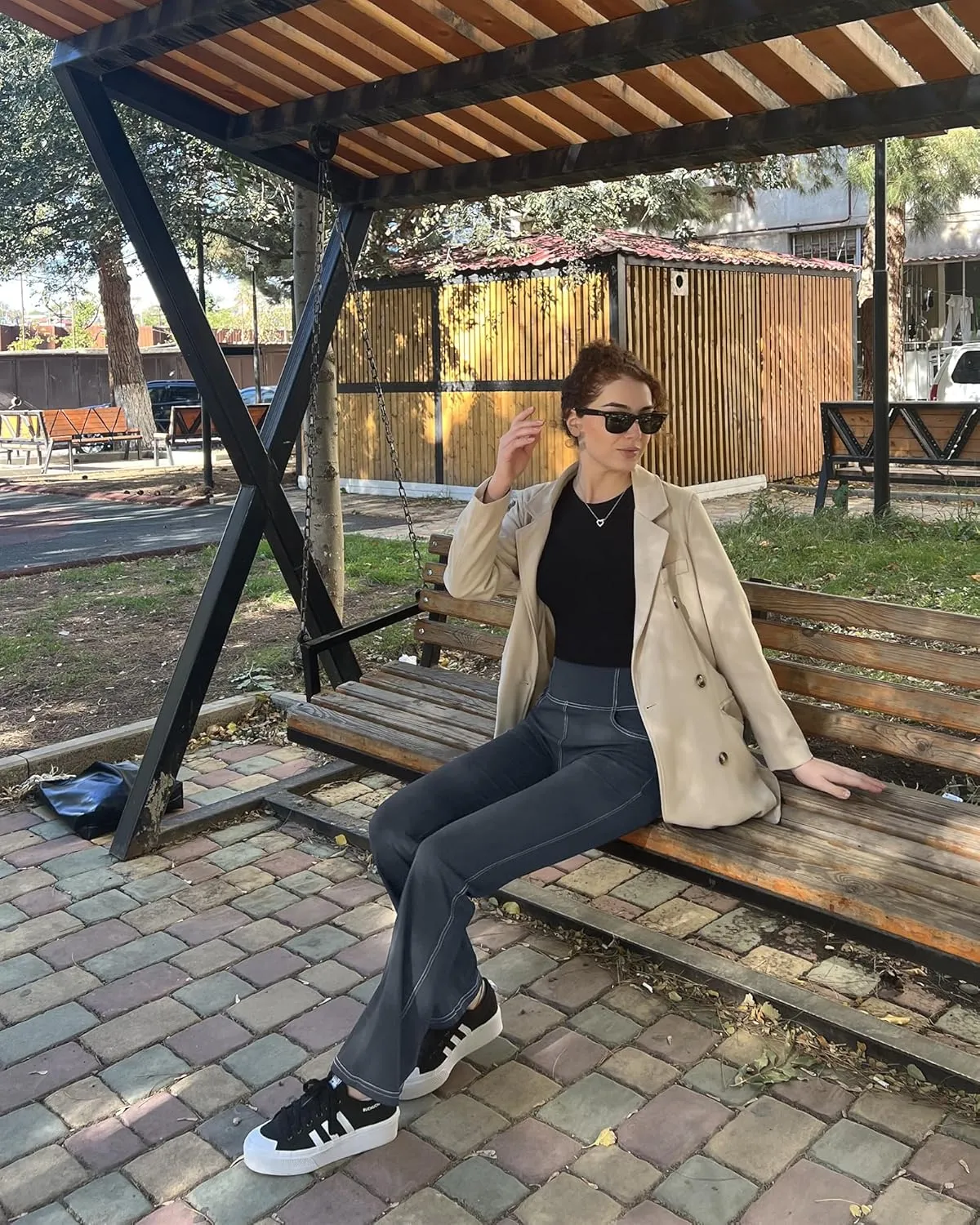 G4Free Bootcut Yoga Pants with 4 Pockets Flare Leggings for Women High Waisted Casual Dress Pants