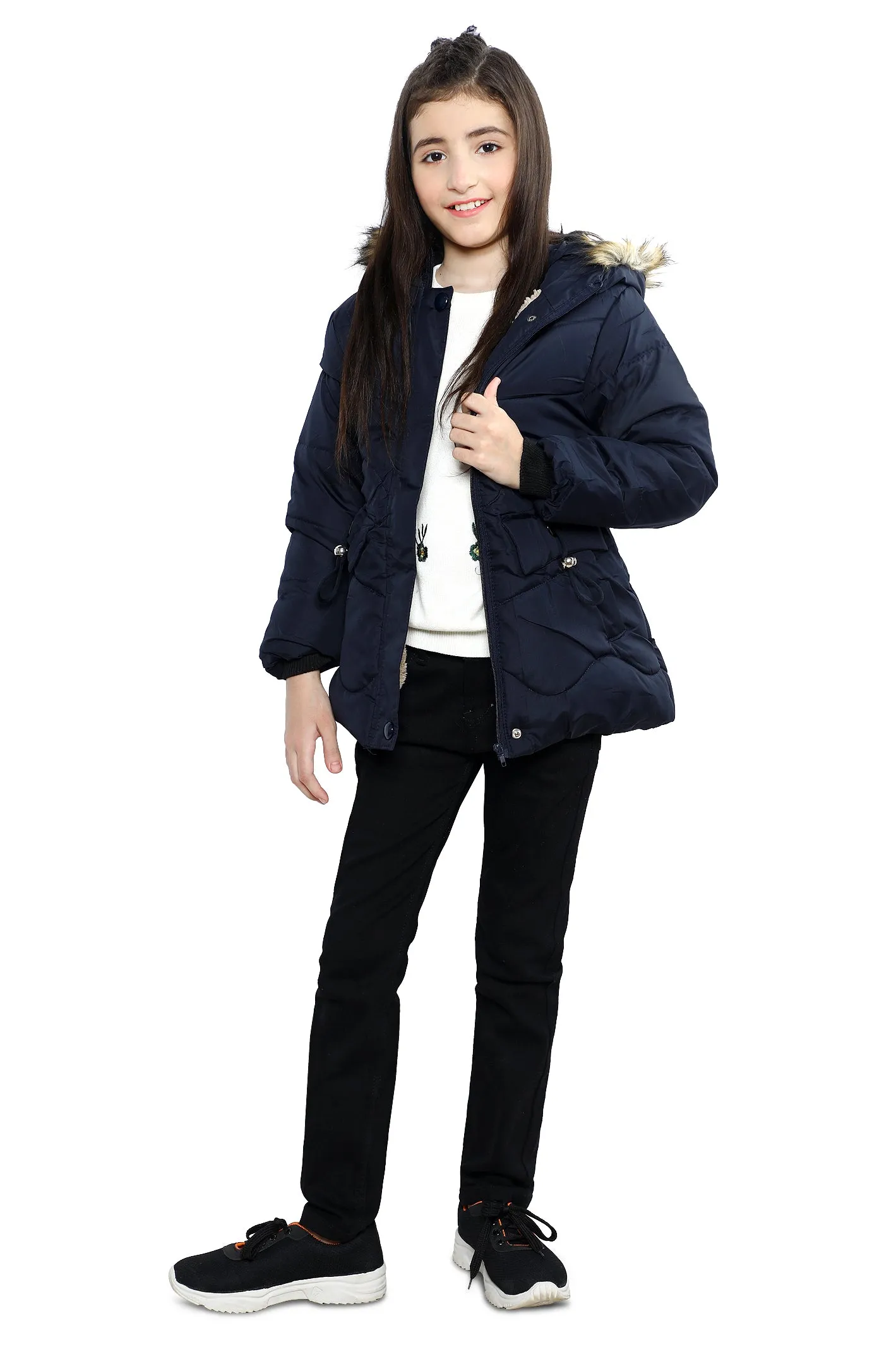 Girls Jackets SKU: KGF-0153-NAVY