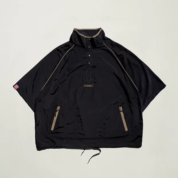 GOODTIMES Oversized Half Snap Pullover Shirt