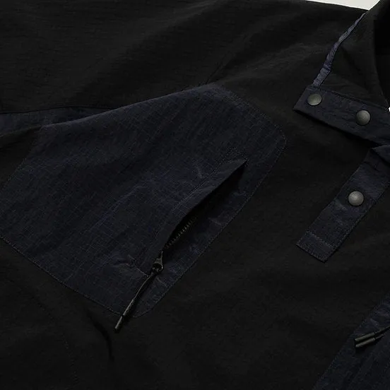 GOODTIMES WEAR: Half Snap Pullover Jacket (Midnight)