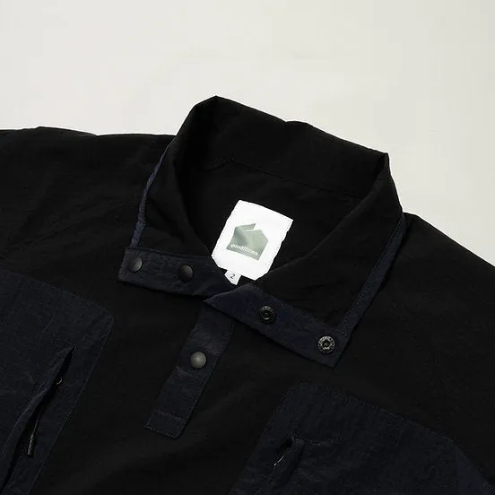GOODTIMES WEAR: Half Snap Pullover Jacket (Midnight)