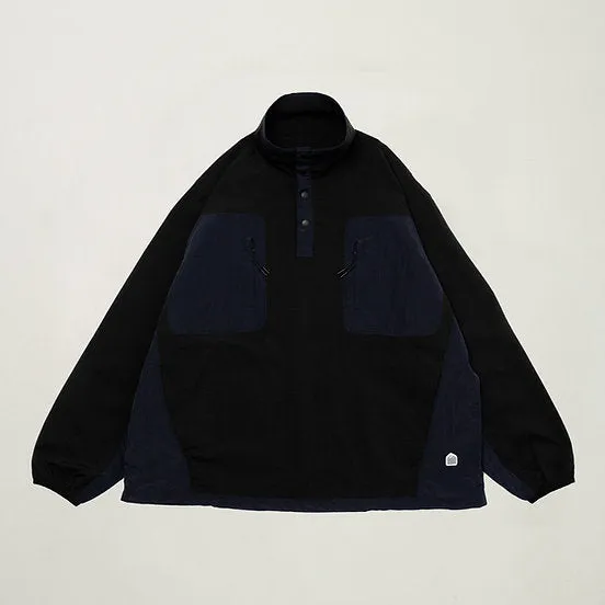 GOODTIMES WEAR: Half Snap Pullover Jacket (Midnight)