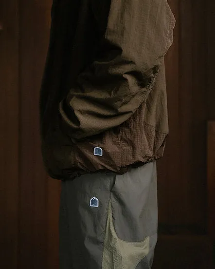 GOODTIMES WEAR: Half Snap Pullover Jacket (Umber)
