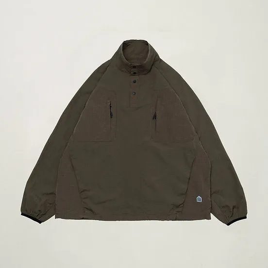GOODTIMES WEAR: Half Snap Pullover Jacket (Umber)