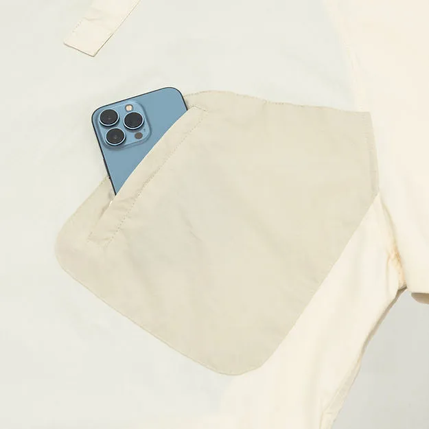 GOODTIMES WEAR Half Snap Pullover Shirt (Ivory)