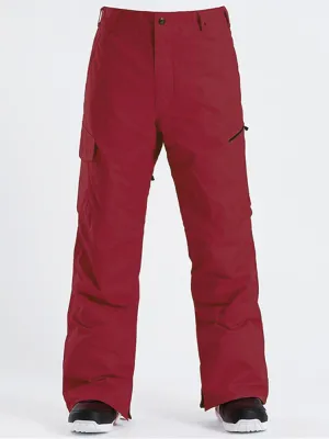 Gsou Snow Men's High Windproof Waterproof Black Ski Snowboarding Pants