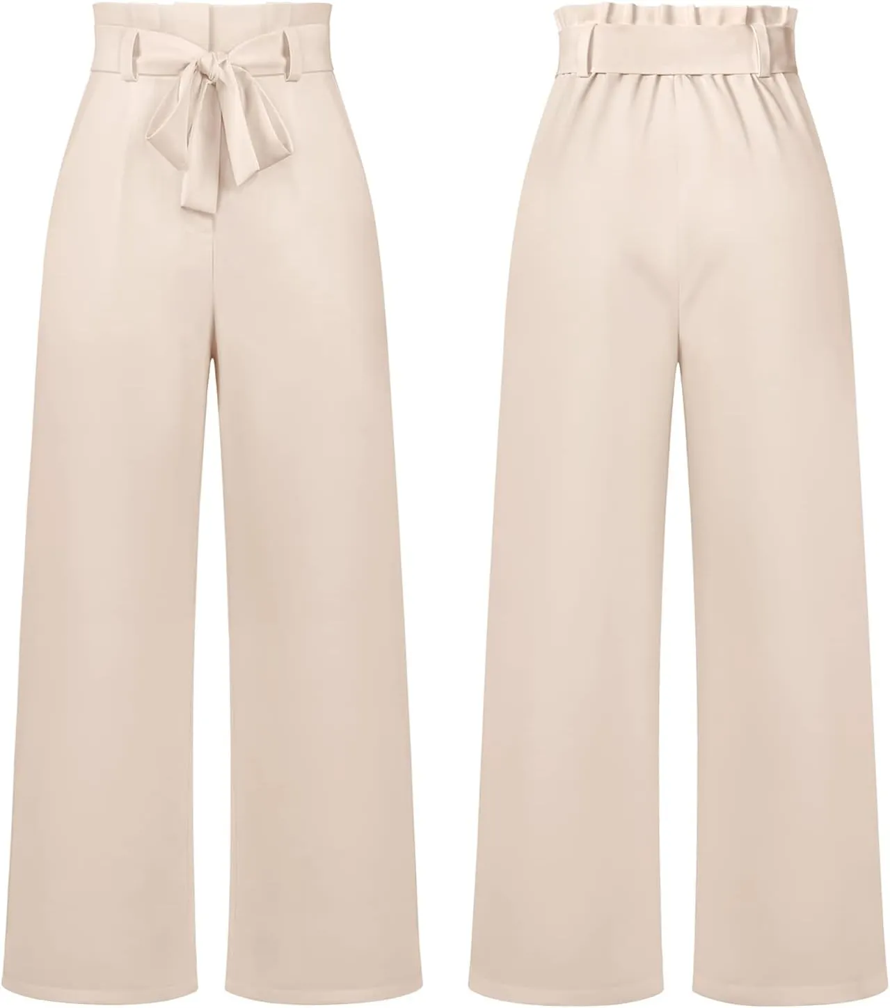 GUOLEZEEV High Waist Wide Leg Pants for Women Business Casual Outfits Dress Pants