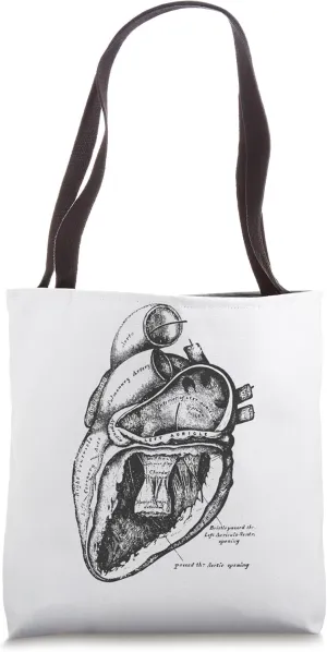 Heart Human Anatomy Cardiologist Gift Tote Bag