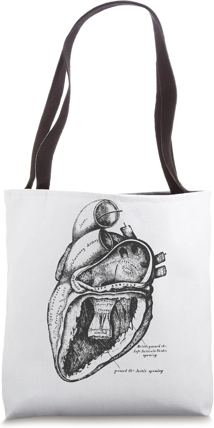 Heart Human Anatomy Cardiologist Gift Tote Bag