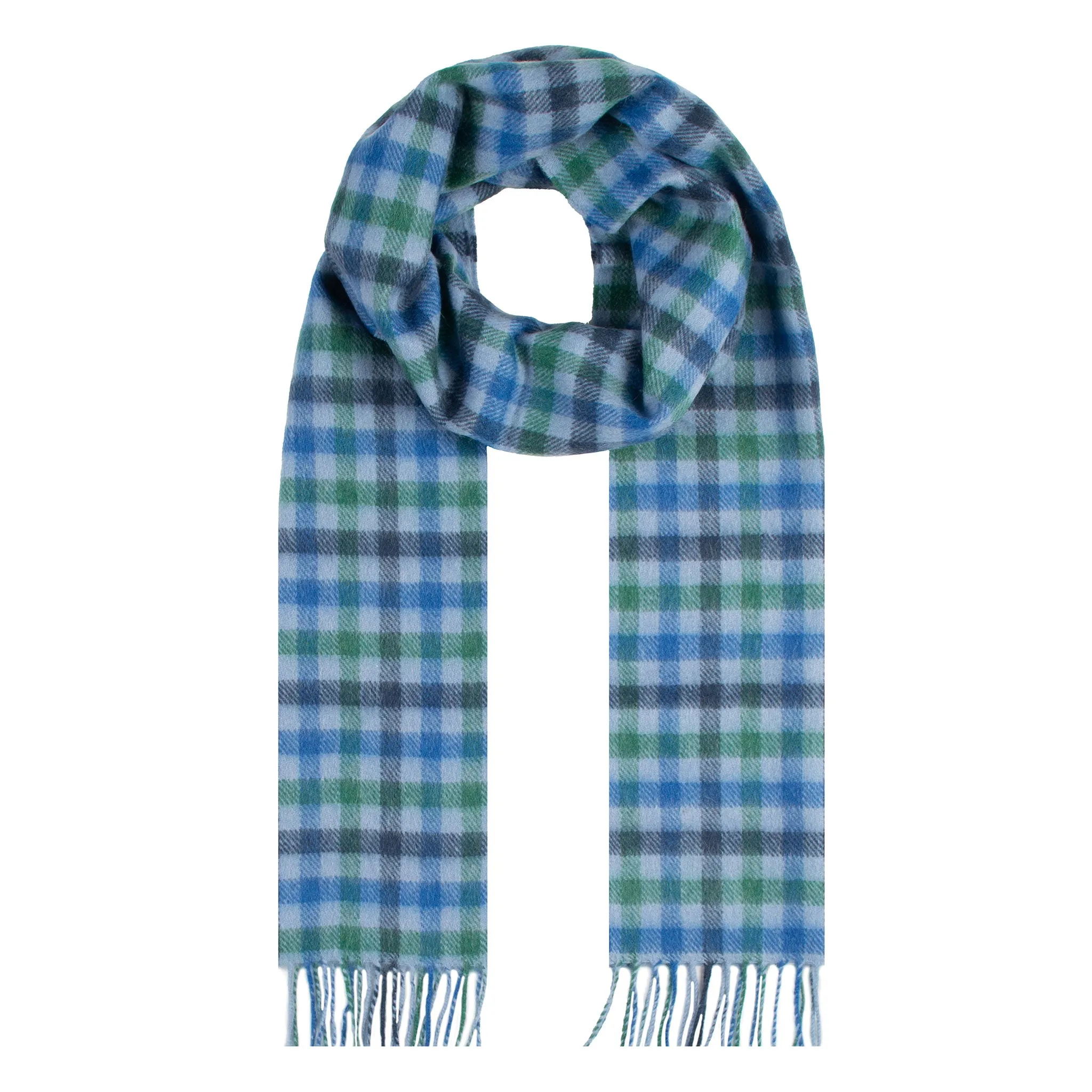 Heritage Bold Check Cashmere Scarf with Tassels and Gift Box