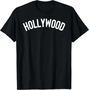 Hollywood Los Angeles California Vintage Sunset West Sign T-Shirt