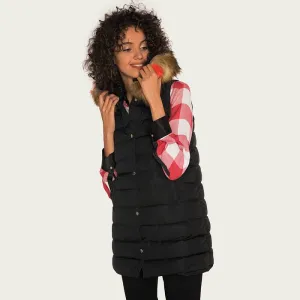 Hooded Midi Padded Gilet