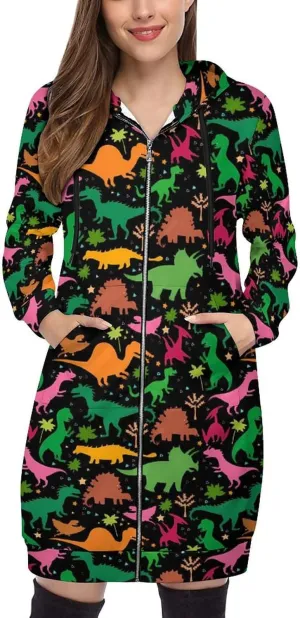Hoodies for Women Oversized Full Zip Hooded Sweatshirt Casual Long Sleeve Fall Jacket Coat 2024